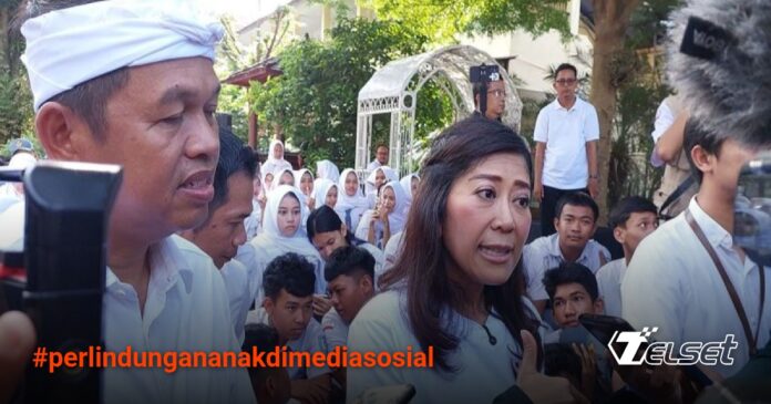 Menteri Kominfo Meutya Hafid berbicara tentang kolaborasi dengan platform media sosial untuk perlindungan anak