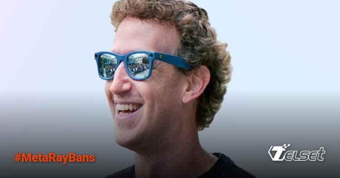 Mark Zuckerberg mengenakan kacamata pintar Ray-Ban Meta