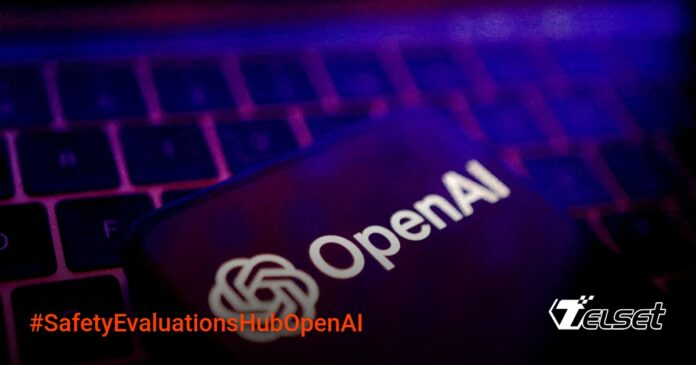 Antarmuka Safety Evaluations Hub OpenAI yang menampilkan data evaluasi model AI