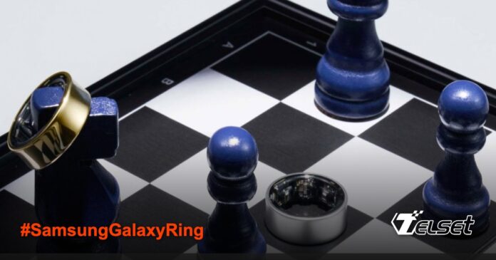 Samsung Galaxy Ring in Titanium Silver and Titanium Black