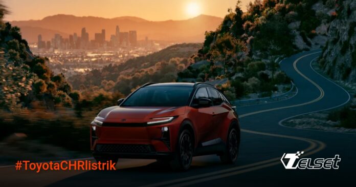Toyota C-HR Listrik Tampak Depan dengan Desain Futuristik