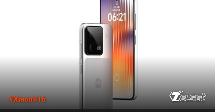 Desain Xiaomi 16 dengan kamera squircle dan finishing dua warna