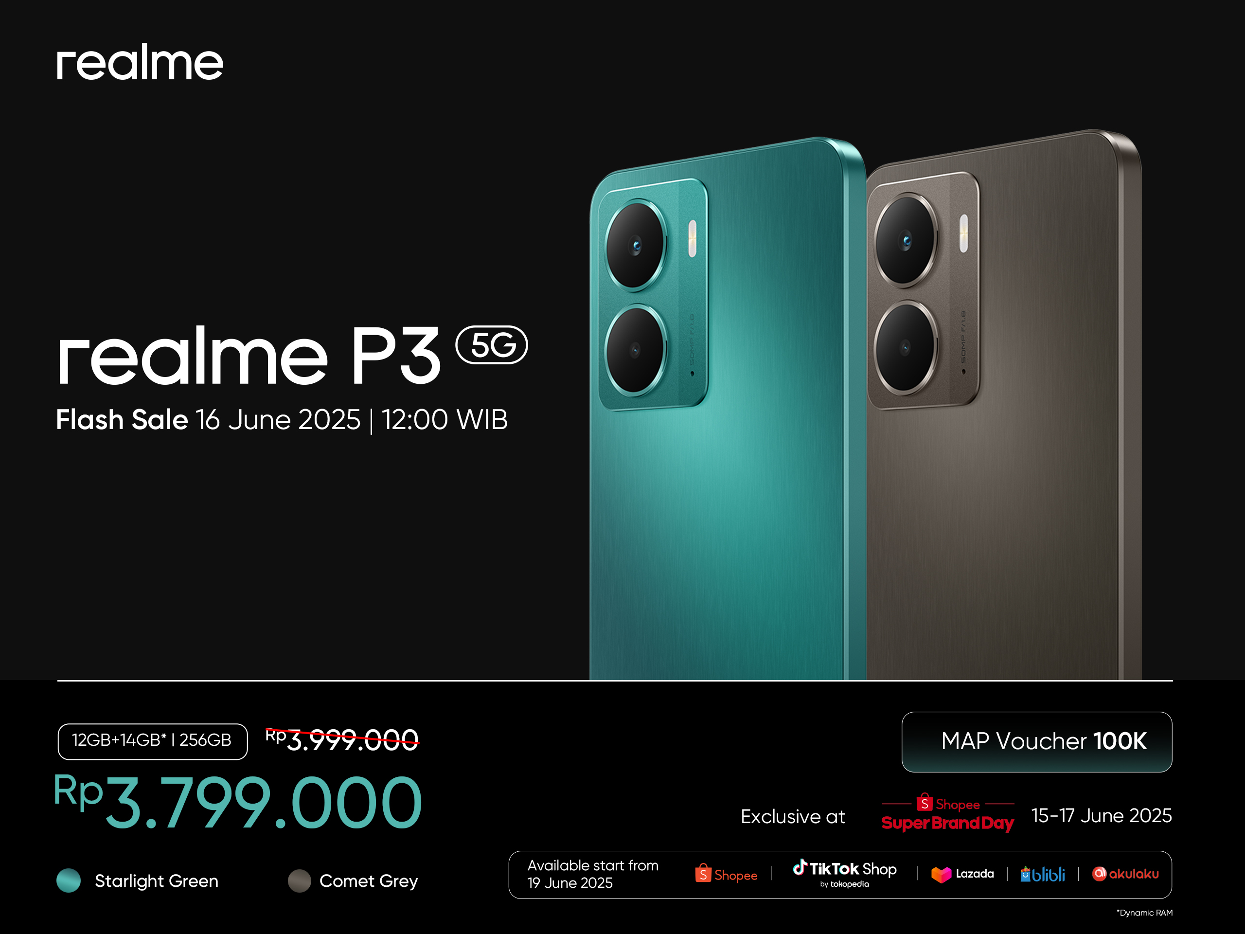 Content image for article: realme P3 5G Resmi Dirilis: Performa Tangguh dengan Harga Terjangkau