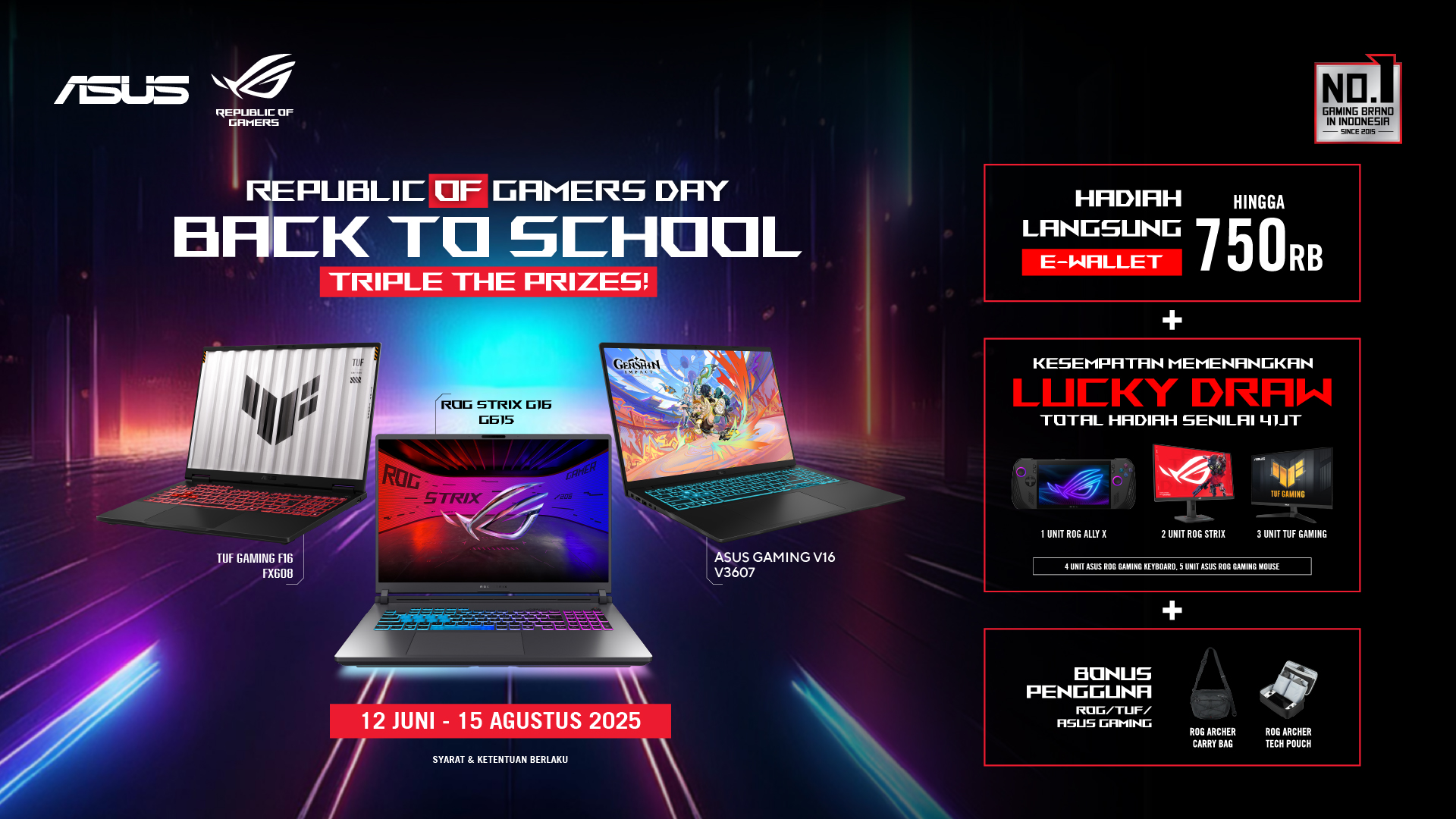 Content image for article: ASUS ROG Luncurkan Perangkat Gaming RTX 50 Series Terlengkap di Indonesia