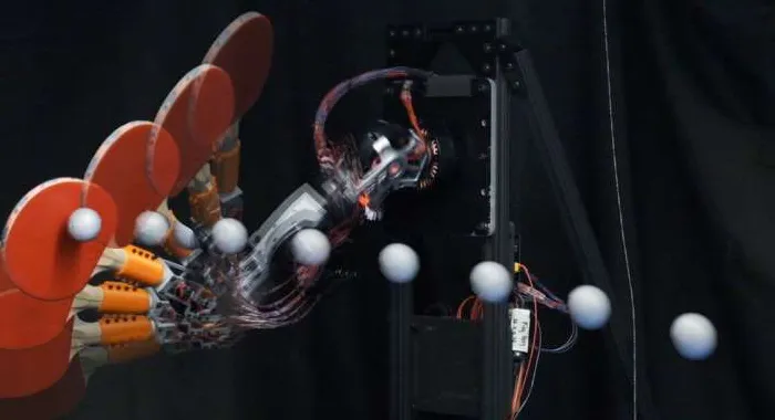 A robotic system that can play table tennis at high speed