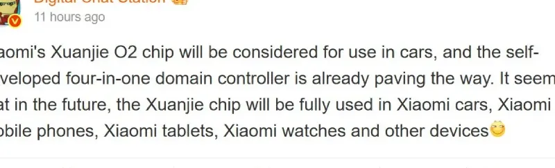 Xiaomi XRING O2 chip