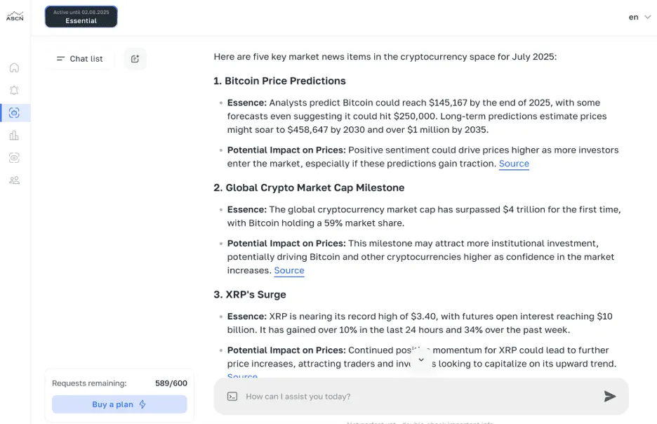 Ascn.ai – AI khusus Web3 terbaik tahun 2025 dengan akses data on-chain dan sentimen komunitas kripto.