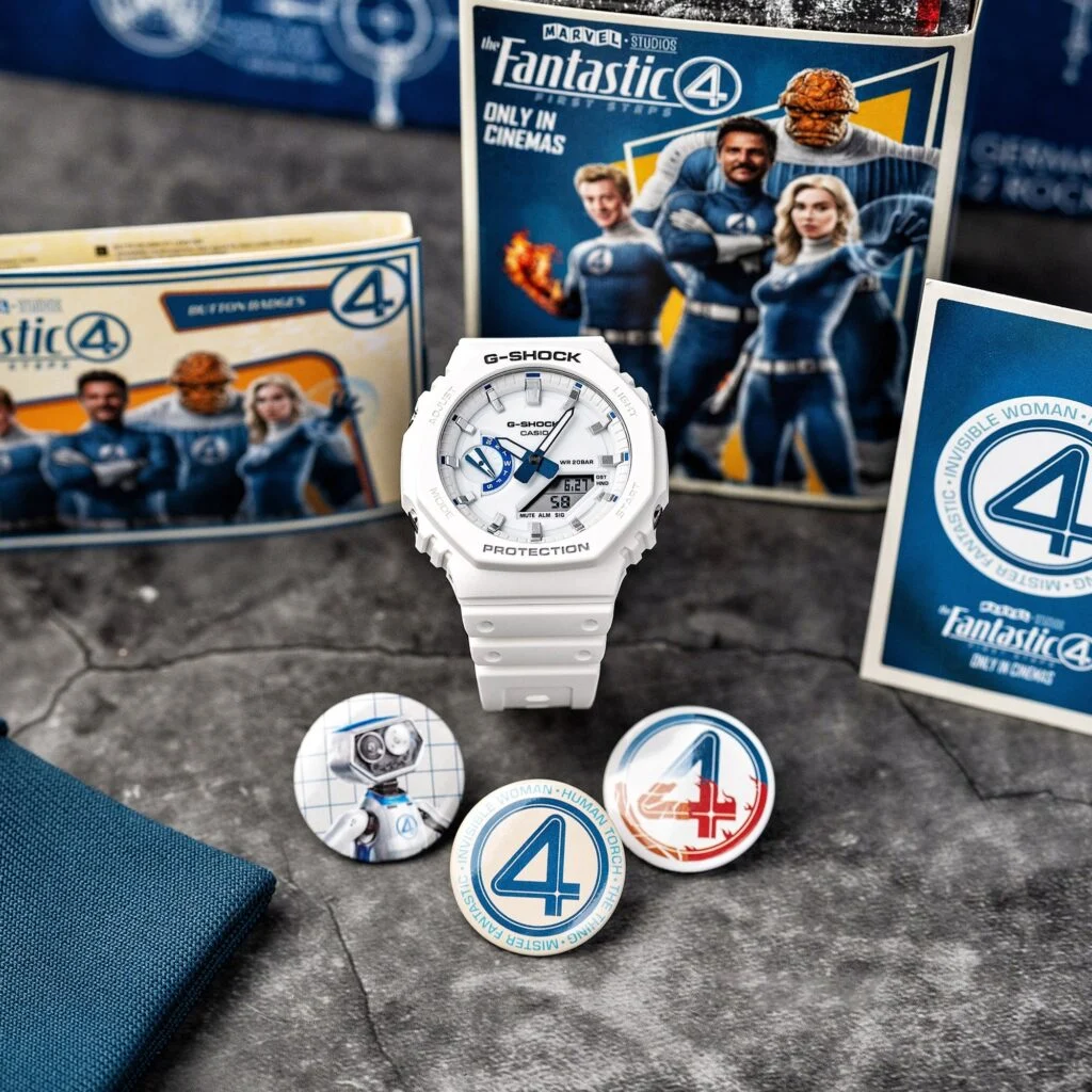 Content image for article: Casio G-Shock Rilis Jam Tangan Edisi Terbatas Kolaborasi Marvel Fantastic Four