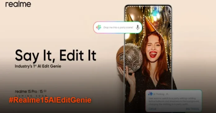 Realme 15 Series Akan Dipersenjatai Fitur AI Edit Genie, Bisa Edit Foto Pakai Suara!