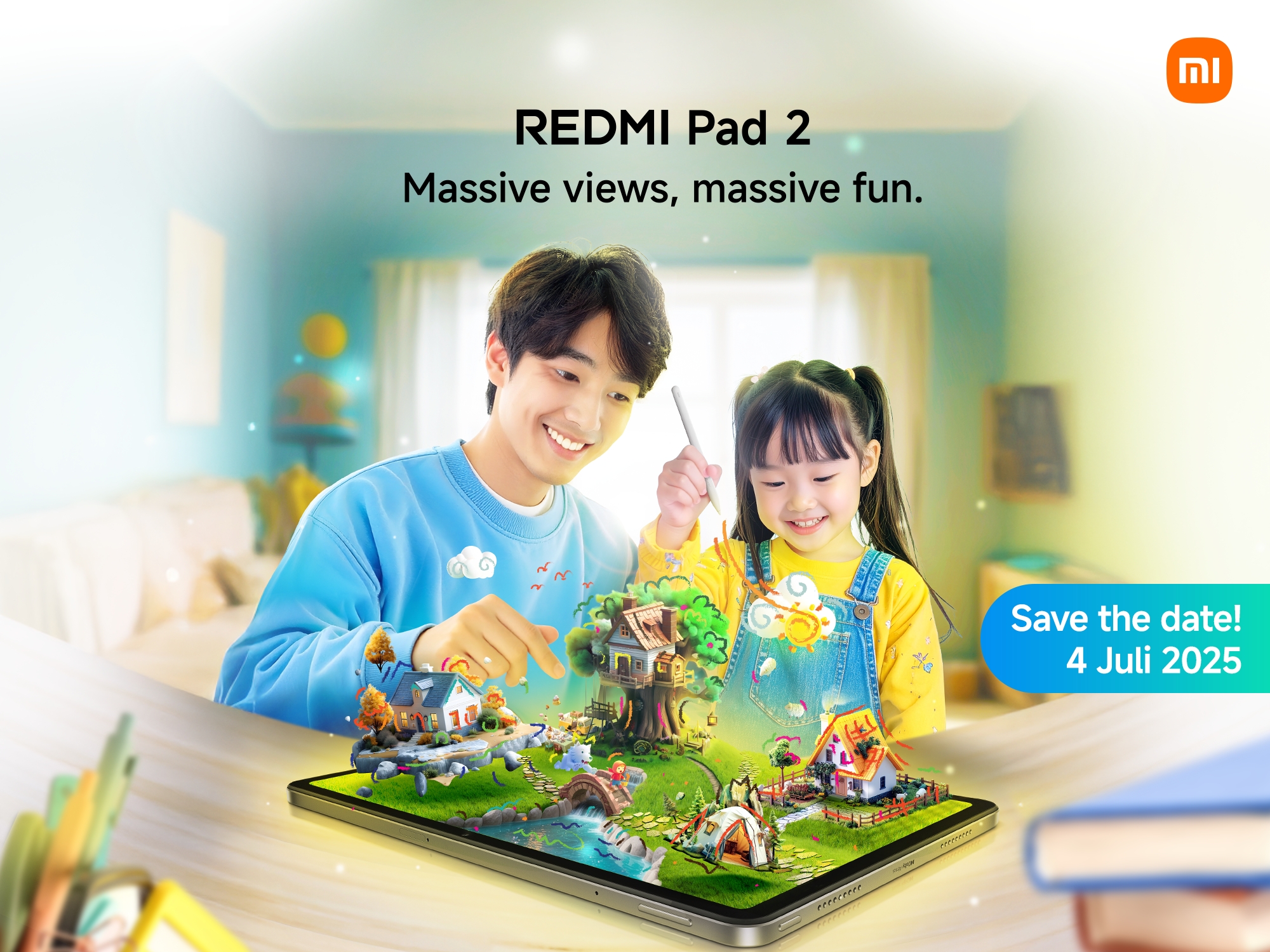 Redmi Pad 2 Resmi Meluncur di Indonesia, Tablet Serbaguna untuk Keluarga