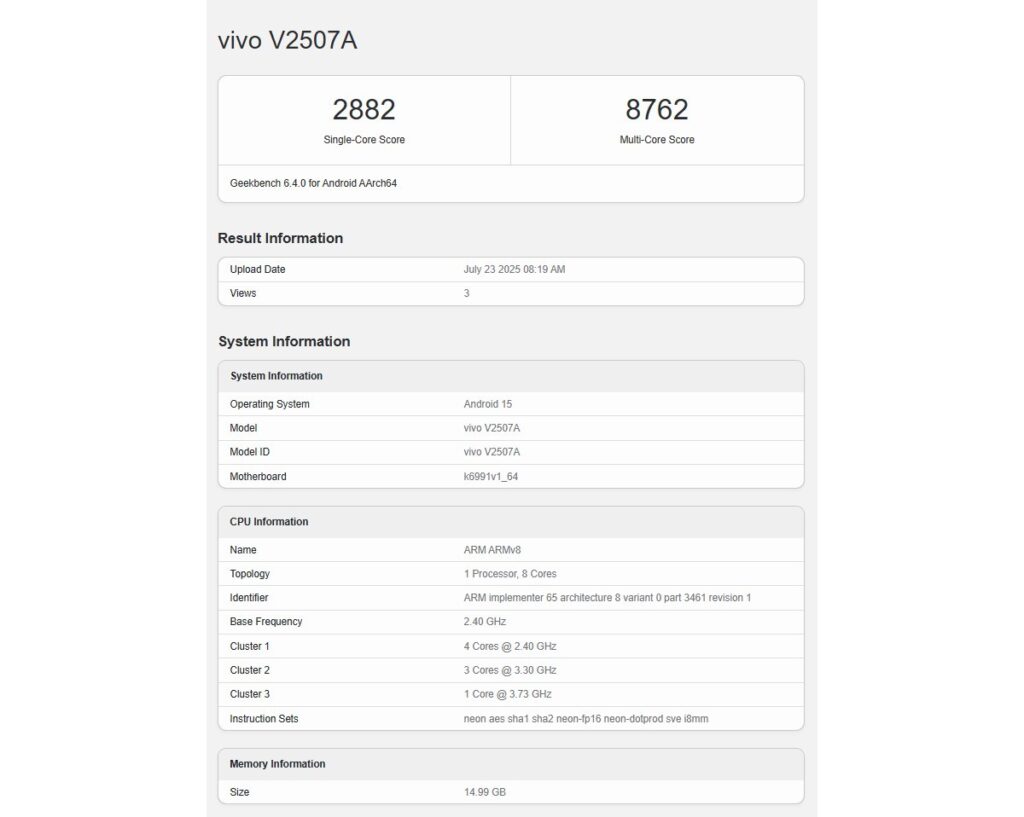 Content image for article: iQOO Z10 Turbo Pro+ Bocor di Geekbench: Baterai 8000mAh dan Dimensity 9400 Plus