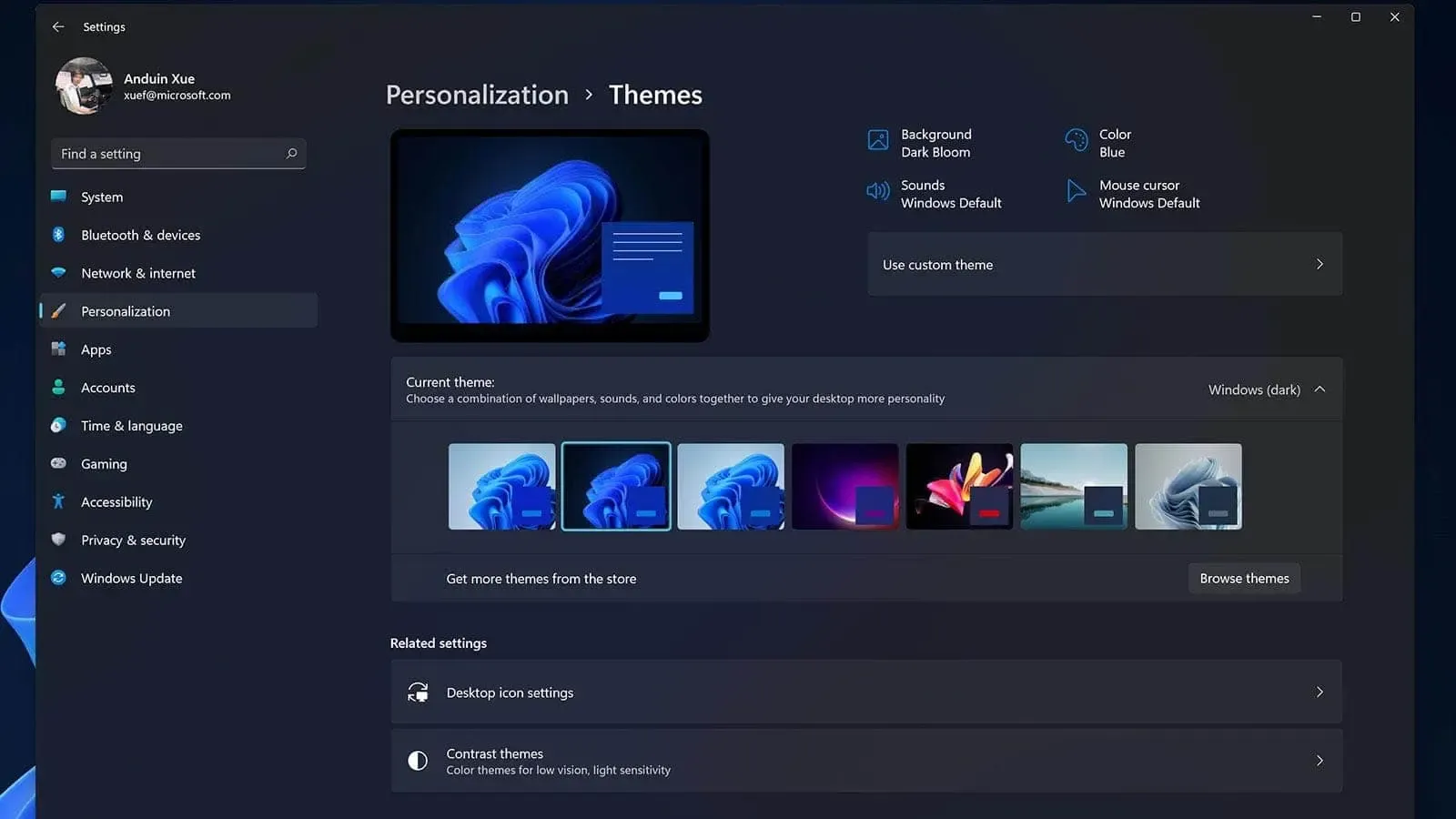 Desktop Windows bersih tanpa ikon