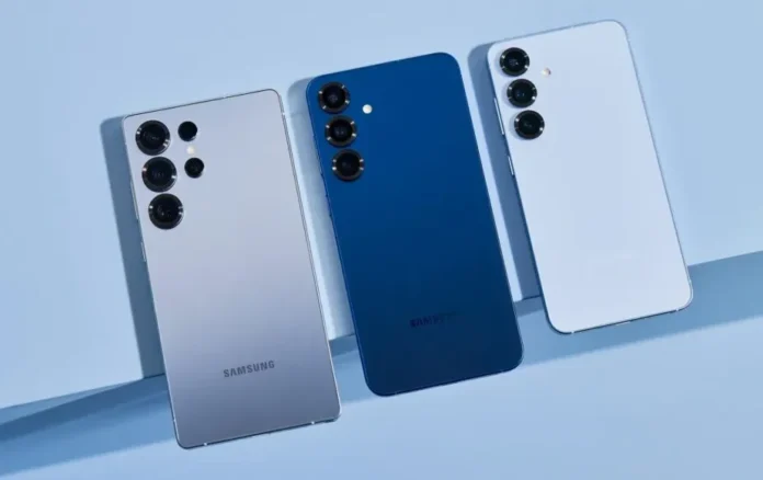 Ilustrasi desain premium Samsung Galaxy S26 Edge dengan layar melengkung