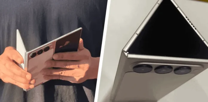Konsep ponsel lipat tiga TECNO PHANTOM Ultimate G Fold dengan desain G-Shape