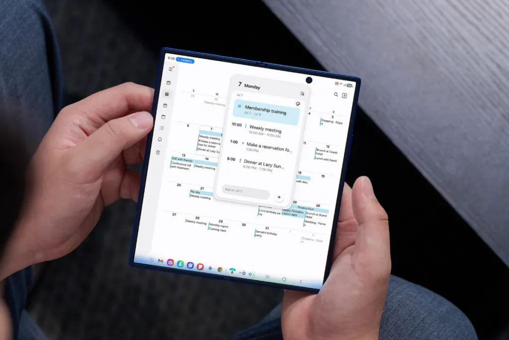 Galaxy Z Fold 7 screen