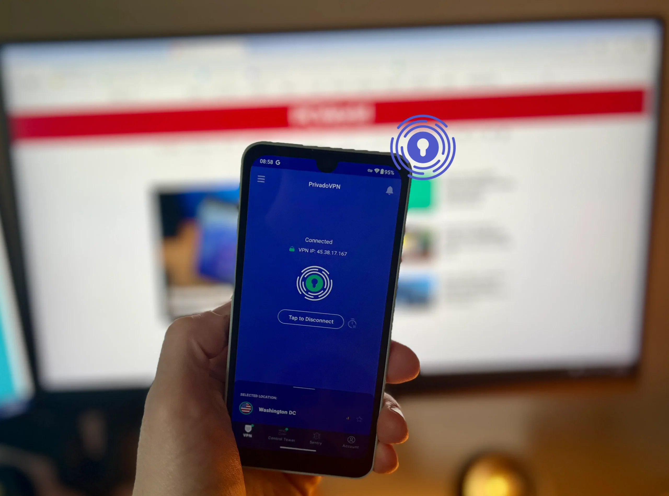 PrivadoVPN - Best free VPN for Android runner-up