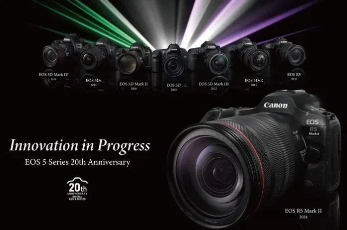 Canon EOS 5 series kamera digital dengan lensa interchangeable