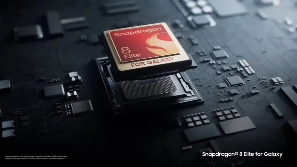 Ilustrasi chipset Qualcomm Snapdragon 8 Plus dengan arsitektur Oryon Core