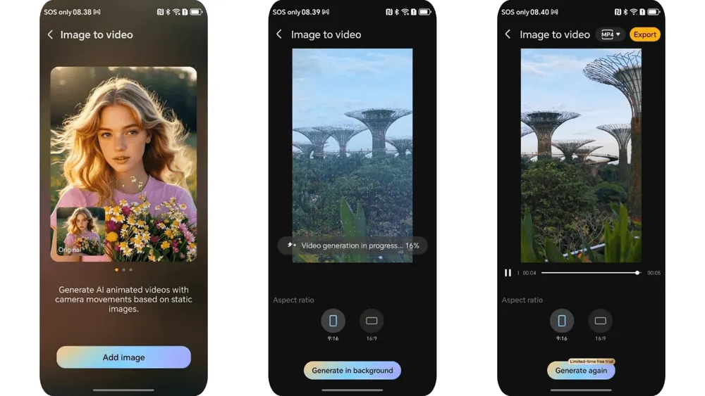 AI Image to Video di Honor 400