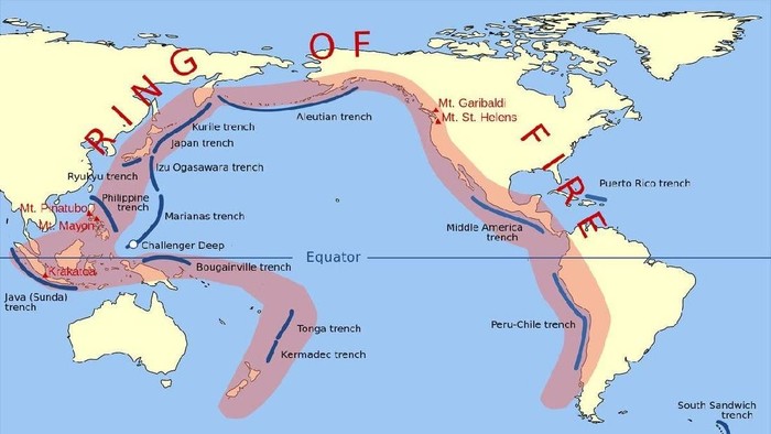 Mengenal Cincin Api Pasifik yang Bisa Jadi Bom Waktu Geologis Buat Indonesia