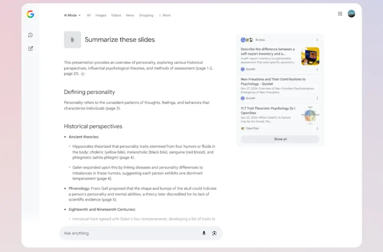 Makin Canggih! Google Perbarui AI Mode dengan Fitur Analisis Gambar & PDF