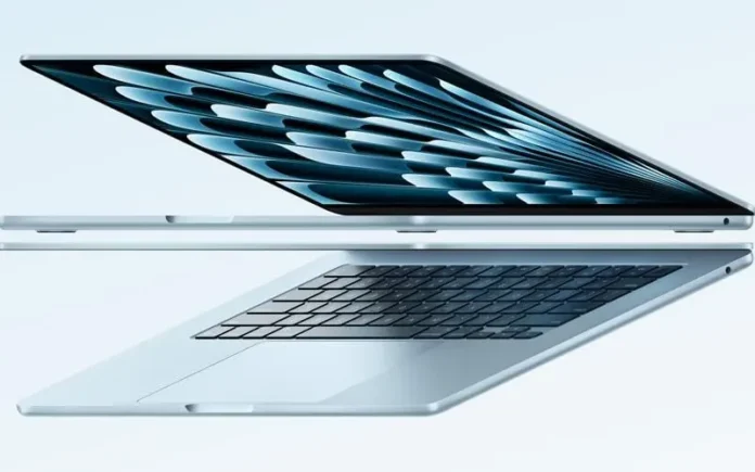 Desain MacBook Air M4 dengan layar tipis dan bodi ramping