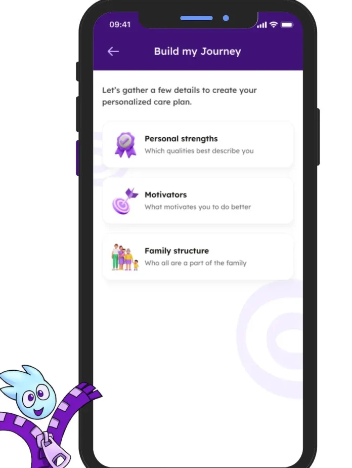 Ilustrasi AI pendamping kesehatan mental anak dari Backpack Healthcare
