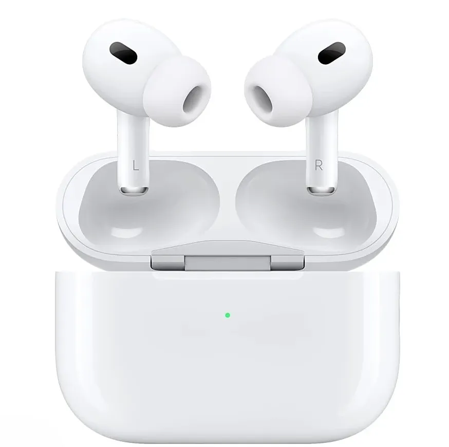 Ilustrasi case AirPods Pro 3 dengan panel sentuh