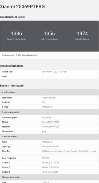 Content image for article: Xiaomi 15T Bocor di Geekbench, Dimensity 8400 dan Android 15 Siap Guncang Pasar!