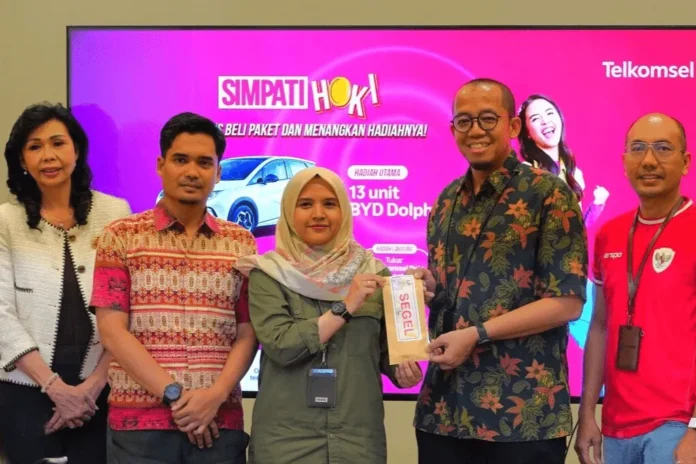 Telkomsel Umumkan 13 Pemenang Mobil Listrik BYD Dolphin di SIMPATI HOKI