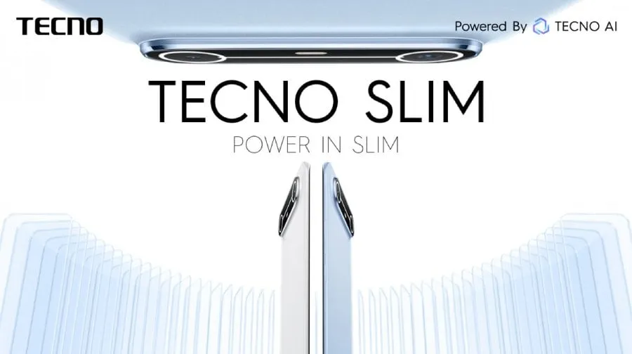 Tecno Spark Slim dengan desain ultra-tipis dan mood light LED bar