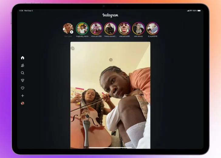 Instagram iPad app
