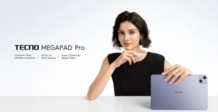 Tecno MegaPad Pro tablet dengan layar 12 inci dan tombol AI di IFA 2025