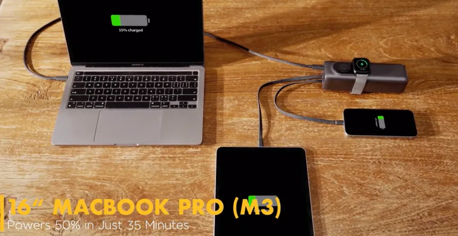 Ampsos Power Bank 5-in-1: Solusi Isi Daya Laptop dan Gadget Saat Traveling