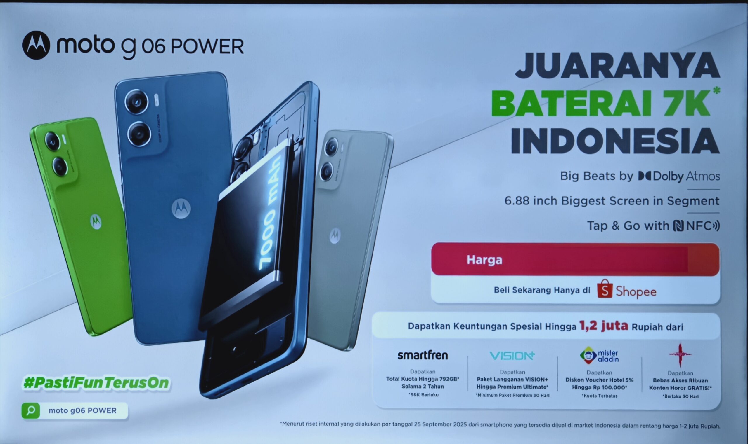 Content image for article: Moto G06 POWER Resmi di Indonesia: Baterai 7000mAh Terbesar di Kelasnya