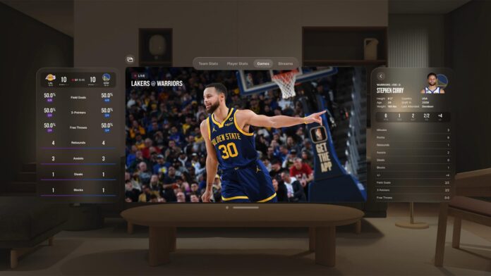 Apple Vision Pro Akan Siarkan Langsung Pertandingan LA Lakers