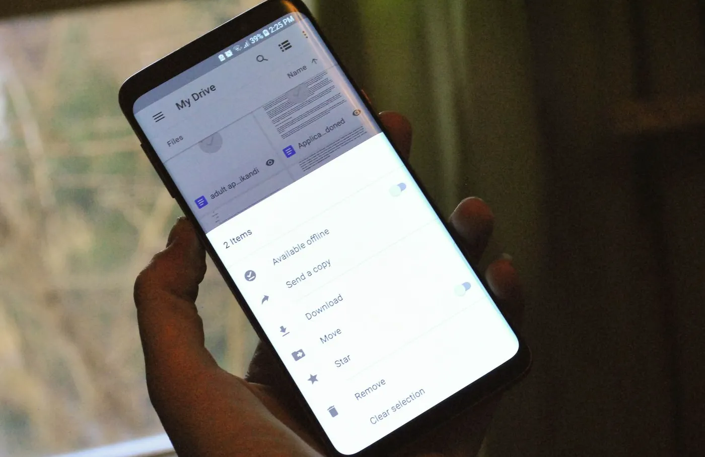 Google Drive on an Android phone
