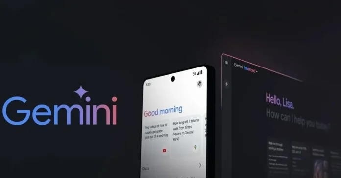Logo Gemini muncul di layar ponsel dan komputer, menandai integrasi AI baru di Google Maps