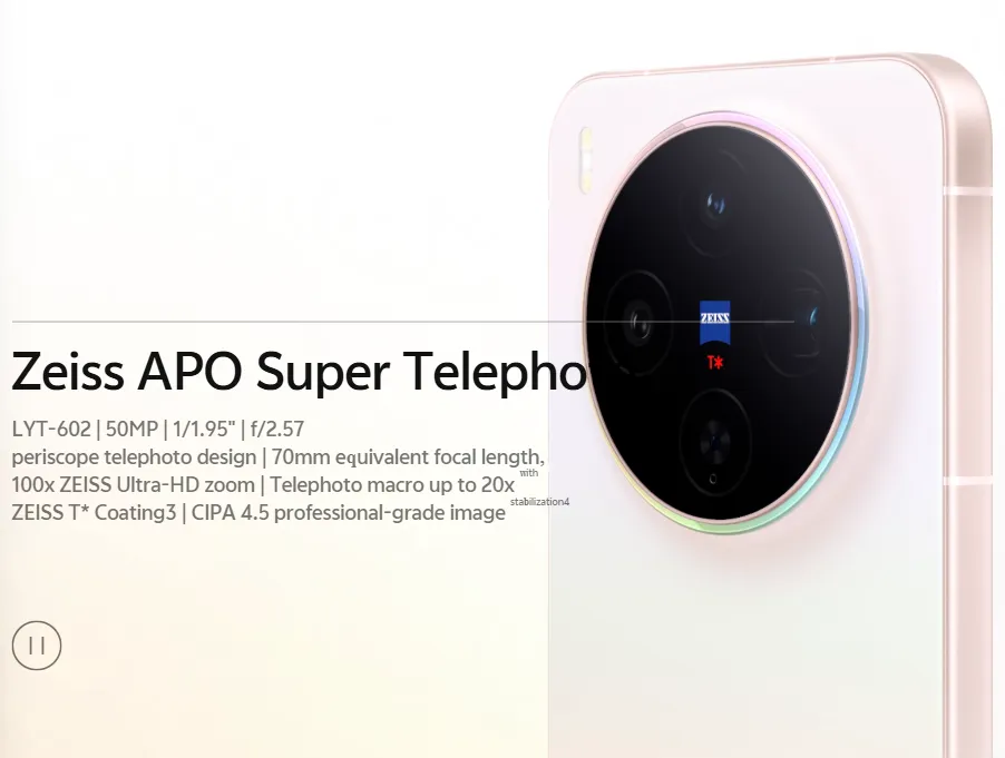 Sistem kamera Vivo X300 dengan lensa Zeiss dan desain modul kamera premium