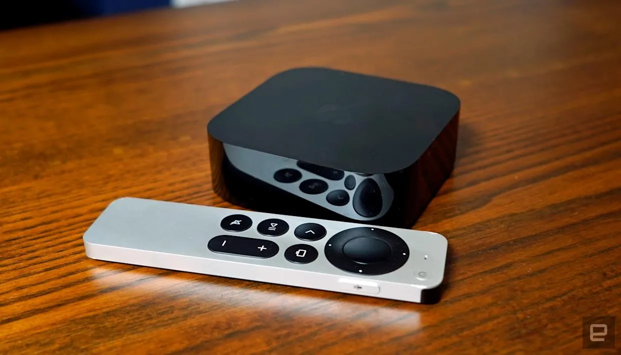 Apple TV 4K dan remote terbaru dengan desain minimalis