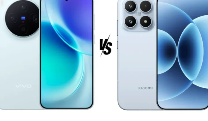 Perbandingan visual smartphone Vivo X300 dan Xiaomi 17 dengan desain premium dan layar AMOLED canggih