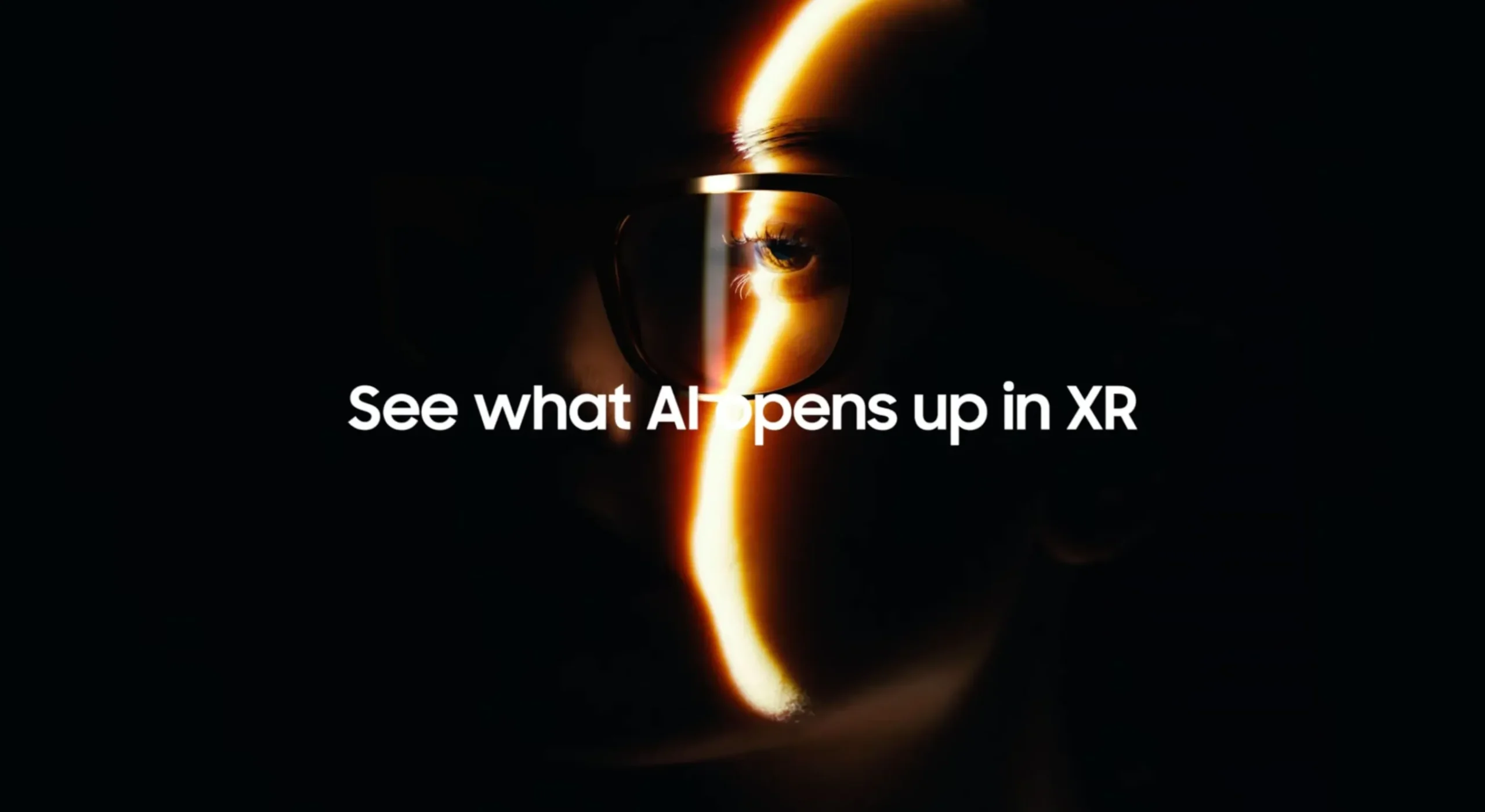 Samsung's teaser for its new glasses didn't show much