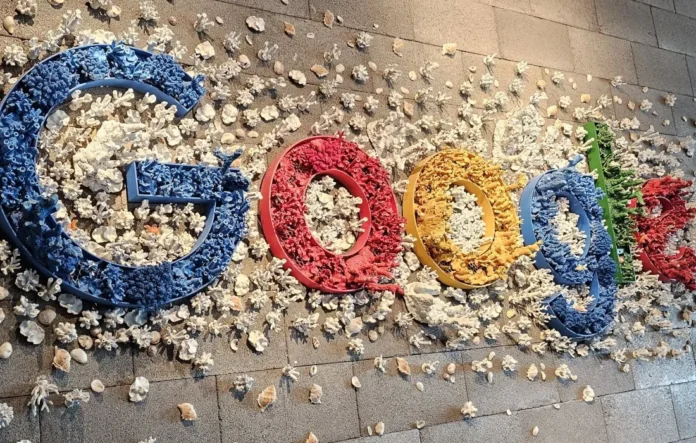 Visualisasi konsep pusat data AI Google di luar angkasa dengan satelit bertenaga surya mengorbit Bumi