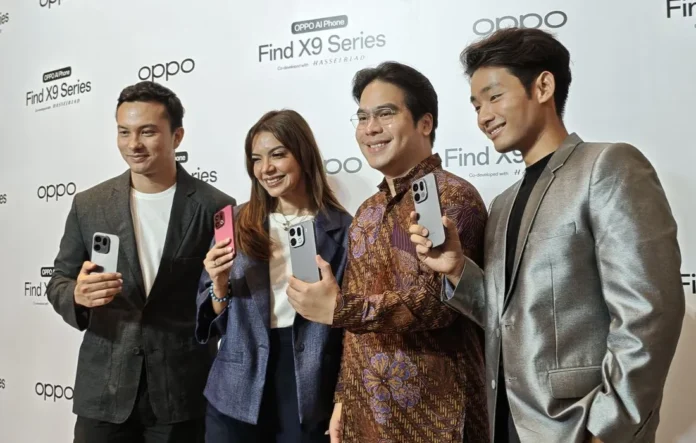 Peluncuran resmi Oppo Find X9 Series di Jakarta menampilkan smartphone flagship terbaru dengan modul kamera persegi