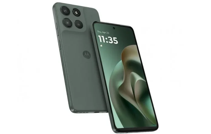 Ilustrasi smartphone Motorola Moto G67 Power dengan desain modern dan baterai besar 7.000 mAh