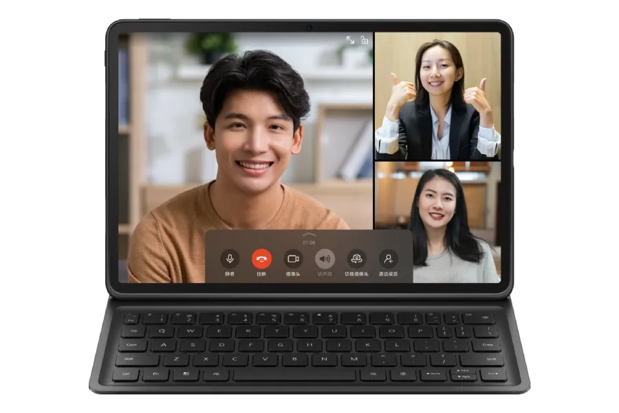 Huawei Qingyun C5 dengan aksesori M-Pencil dan Smart Keyboard