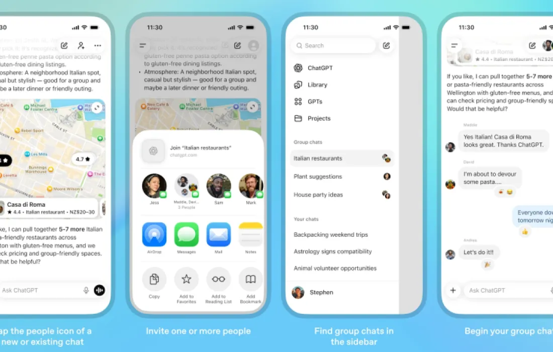 OpenAI Uji Coba Fitur Obrolan Grup di ChatGPT