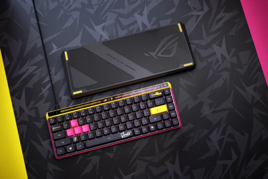 ROG Falchion Ace HFX ZywOo Edition keyboard gaming dengan desain khusus