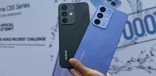 Realme C85 series smartphone dengan desain modern dan ketahanan IP69 Pro