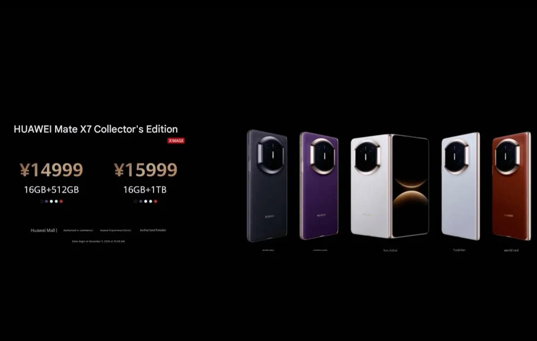 Mate X7 brings IP59 rating, larger battery and Kirin 9030 Pro chipset